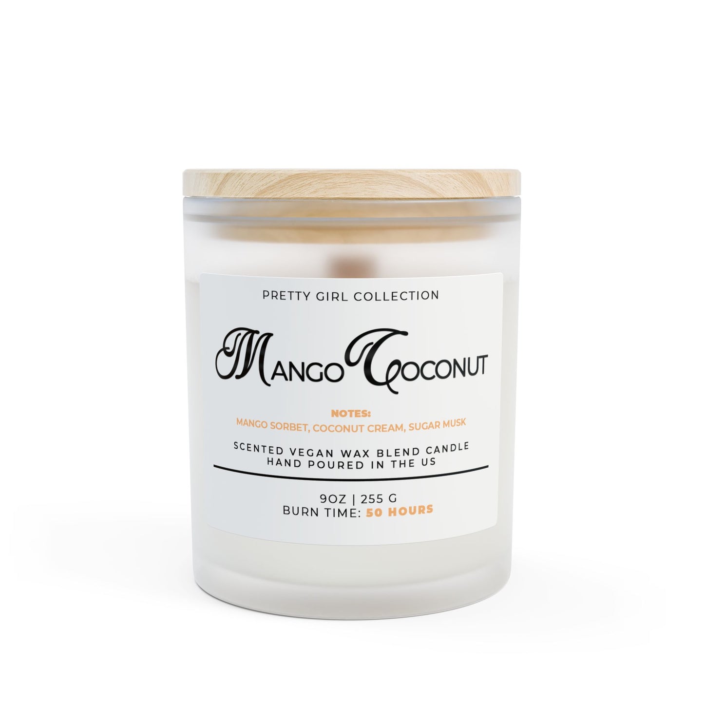 Frosted Glass Candle (Vanilla)